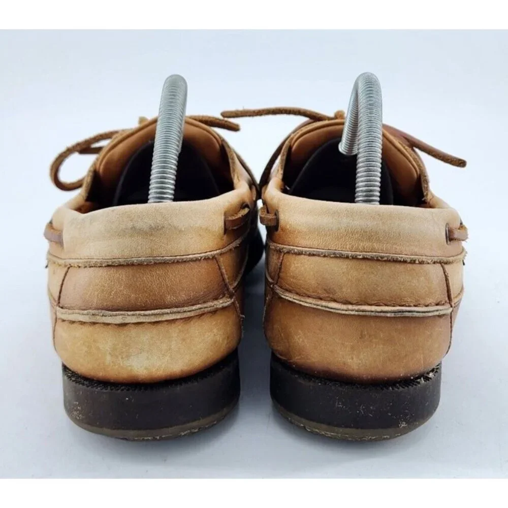 MEPHISTO Spinnaker Air-Relax Brown Genuine Leather Boat Shoes Men's Size 8‎ US